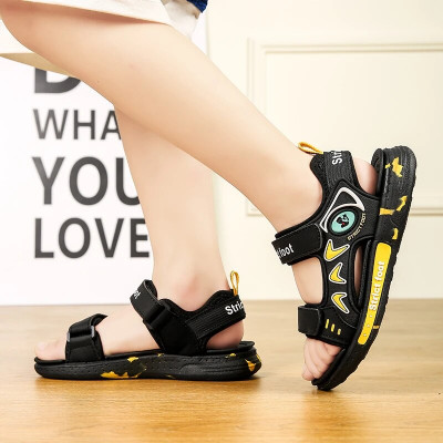 صنادل صيفية جيدة التهوية للأولاد ، غير رسمية ، نعل...
