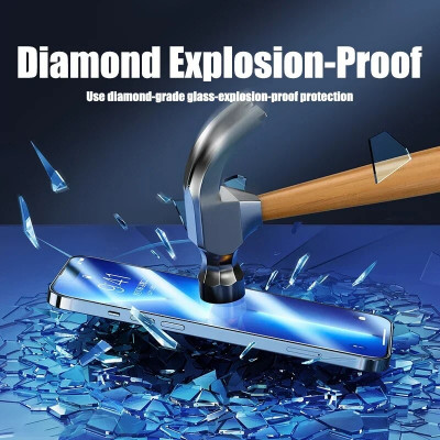 غطاء كامل من الزجاج المقسى لـ iPhone ، واقي الشاشة...