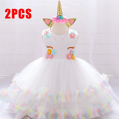 فستان للأطفال حديثي الولادة لحفلة عيد الميلاد 1st...