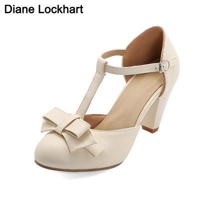 2024 جديد T-حزام مشبك حزام الصلبة ماري جينس منصة ا...