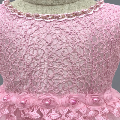 الفتيات بلا أكمام الدانتيل الأزهار الأميرة فساتين...