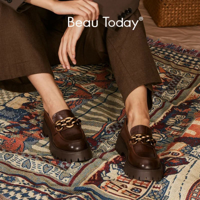 BeauToday المتسكعون للنساء جلد البقر الحقيقي جولة...