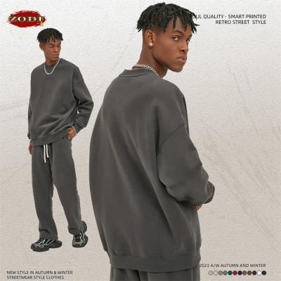 ZODF جديد 2023 الشتاء 350gsm الصوف بلوزات للرجال ل...