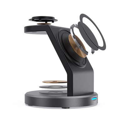 حامل شاحن لاسلكي مغناطيسي قوي 3 في 1 بقدرة 30 واط...