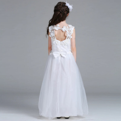 في سن المراهقة الأبيض الدانتيل فساتين وصيفة الشرف...