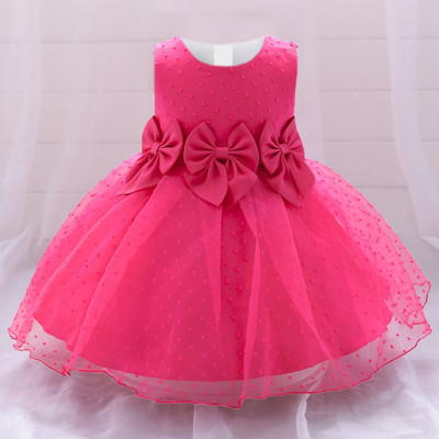 طفلة فستان منفوش القوس الوليد الأميرة فساتين للطفل...