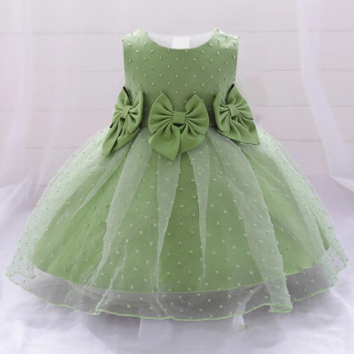 طفلة فستان منفوش القوس الوليد الأميرة فساتين للطفل...