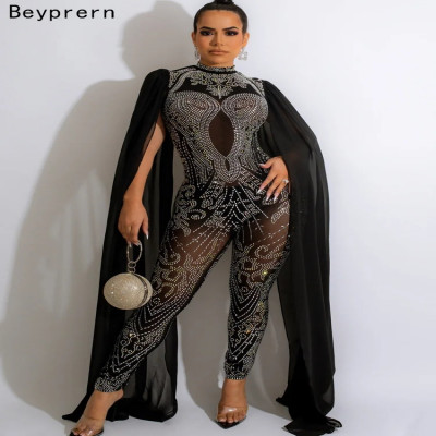 بيبرن للنساء جميل الرأس كم شبكة أفرول كريستالي فاخ...