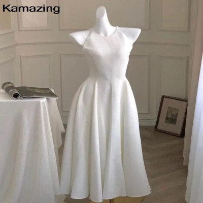 Women's sleeveless dresses for parties, elegant medium-length dress, French, birthday, graduation, romantic, new fashion, summer