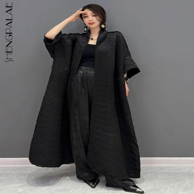 سترة من SHENGPALAE برقبة على شكل حرف v معطف واق من...