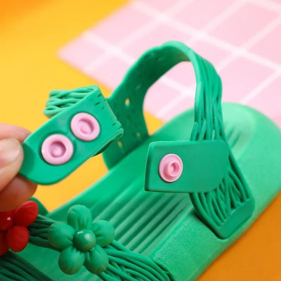 صنادل مانعة للانزلاق بنعل ناعم للفتيات ، أحذية غير...