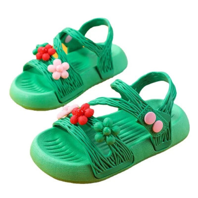 صنادل مانعة للانزلاق بنعل ناعم للفتيات ، أحذية غير...