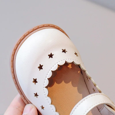 حذاء جلد كلاسيكي للبنات ، شقق أطفال ، أميرة حلوة ،...