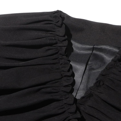 سترة نسائية مرقعة Twotwinstyle مع طيات ورقبة على ش...