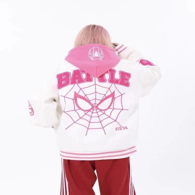 جاكيت اسكواش مُطَرز عنكبوت للرجال والنساء ، جاكيت...