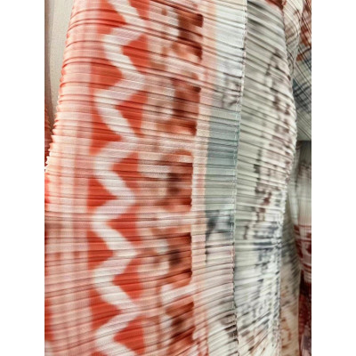 مياكي-معطف نسائي مطوي بياقة قابلة للطي ، مطبوع كلا...