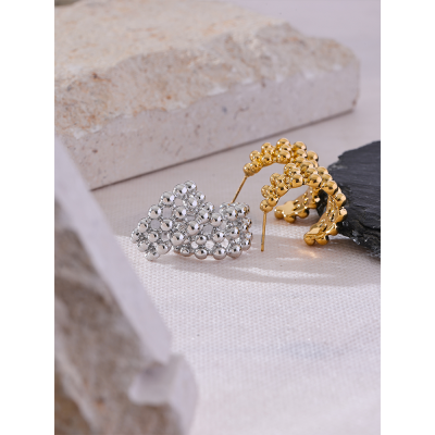 Yhpup Distinctive Stainless Steel C-Shape Beads La...