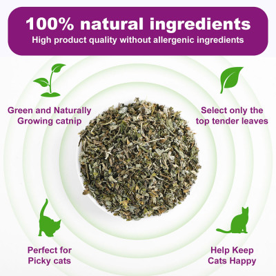 جرة Pet's Cat Premium Catnip-460ml من النعناع البر...