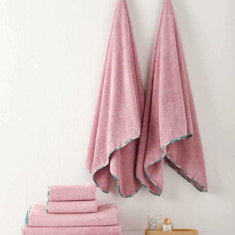 ريفي - منشفة موردة - اوركيد - منشفة وسط