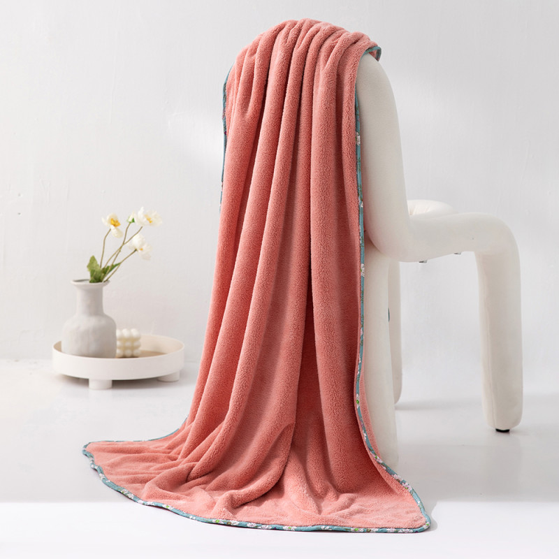 ريفي - منشفة وسط ( أطراف موردة ) - مشمشي