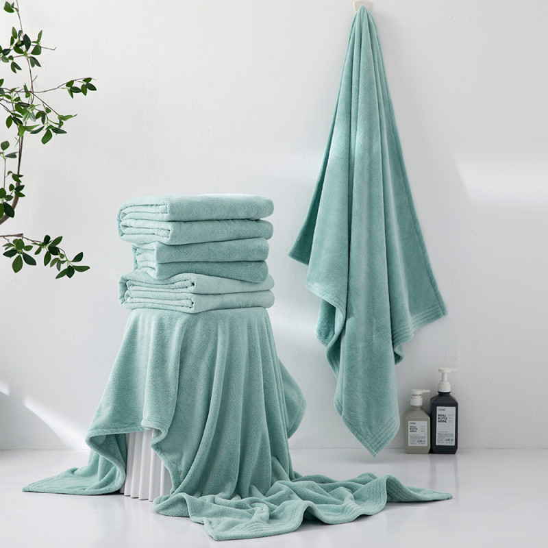 ريفي - منشفة مودرن وسط - تركواز