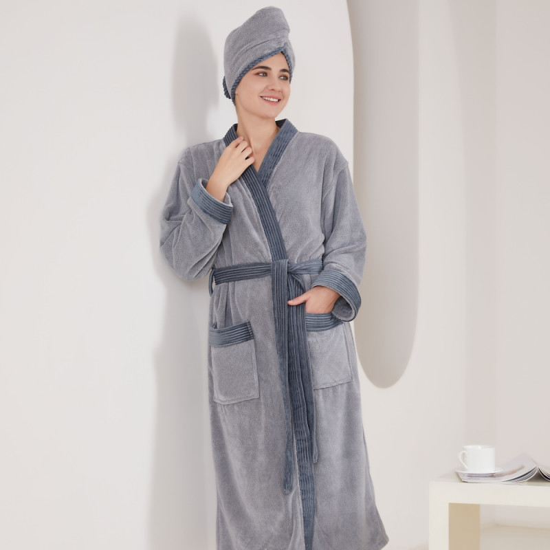 غطاء شعر مودرن - كبير - رمادي