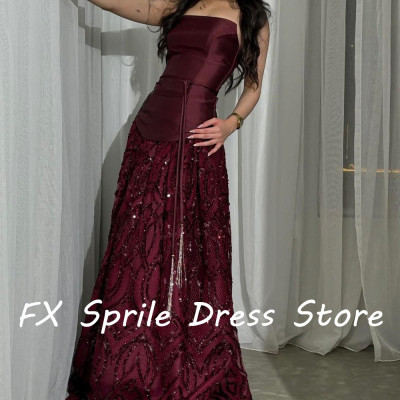 فساتين سهرة فاخرة وعالية الجودة مطرزة بالترتر من ا...