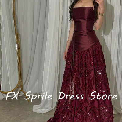 فساتين سهرة فاخرة وعالية الجودة مطرزة بالترتر من ا...