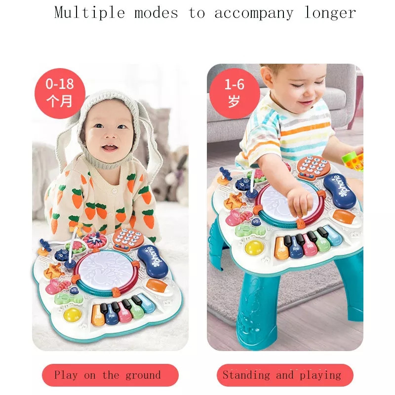 بيبي لف , طاولة العاب موسيق بطارية-33-2031876