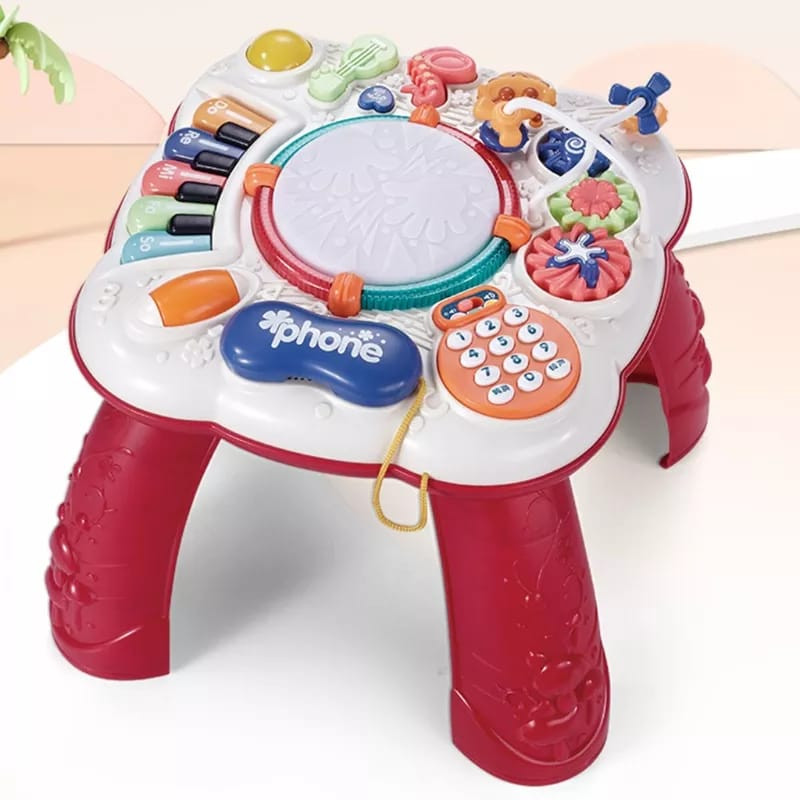 بيبي لف , طاولة العاب موسيق بطارية-33-2031876