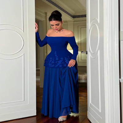 تخصيص رسمي كلاسيكي بسيط الشيفون زين الطية مستقيم ق...