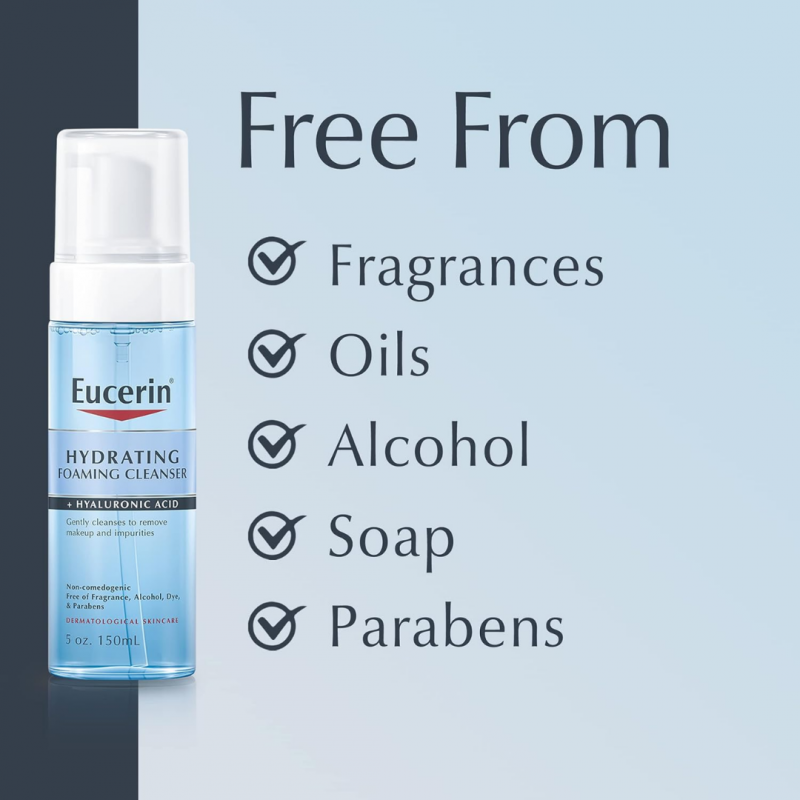 يوسيرين - منظف رغوي مرطب مع حمض الهيالورونيك - 150...