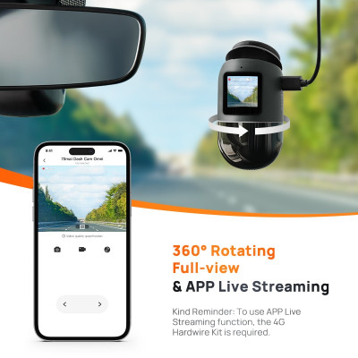 Dash Cam Omni X200 360 ° مکمل منظر بلٹ ان GPS ADAS...