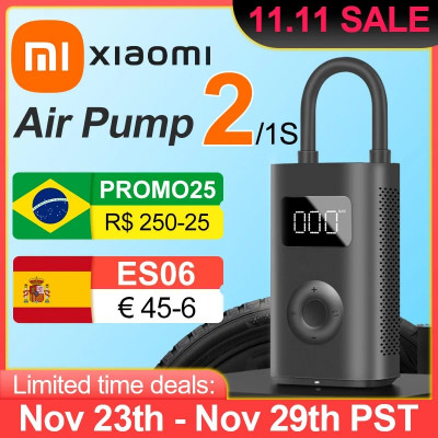 شاومي Mijia 2 المحمولة الكهربائية ضاغط الهواء 1S L...