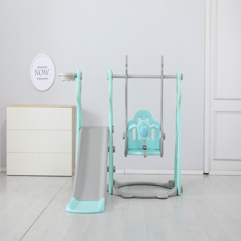 زحليقة علي شكل غزال مع مرجيحة , حلقة كرة سلة و موس...