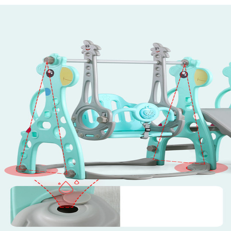 زحليقة علي شكل غزال مع مرجيحة , حلقة كرة سلة و موس...