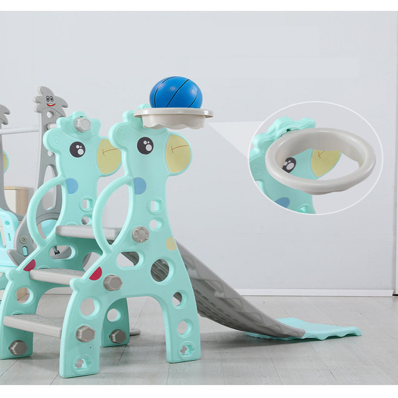 زحليقة علي شكل غزال مع مرجيحة , حلقة كرة سلة و موس...