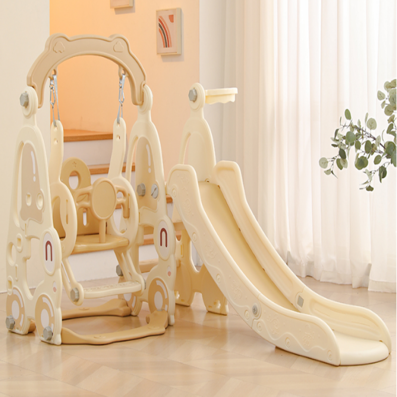 زحليقة علي شكل سيارة مع مرجيحة وحلقة كرة سلة 3*1 ,...