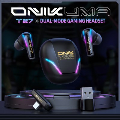 ONIKUMA T27 سماعات ألعاب RGB رائعة مزدوجة الوضع مع...