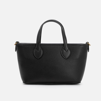 ‎ شنطة نسائية من الجلد بلون أسود