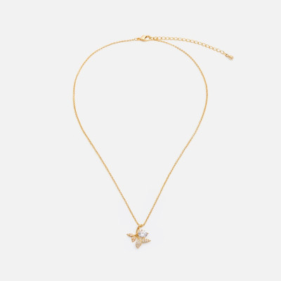 ‎ سلسال نسائي راقي بلون ذهبي