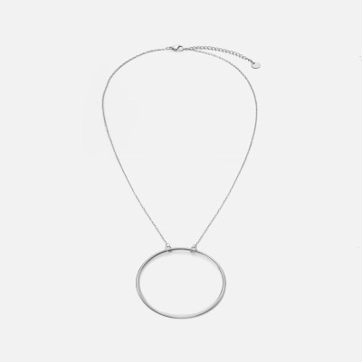 ‎ سلسال نسائي أنيق بلون فضي