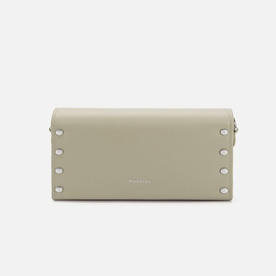 ‎ شنطة نسائية من الجلد بلون أخضر