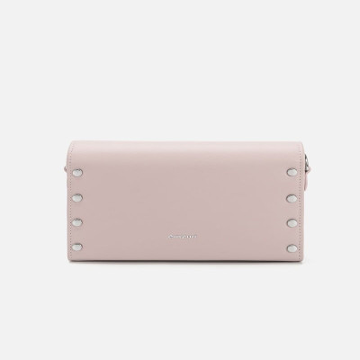 ‎ شنطة نسائية من الجلد بلون أرجواني