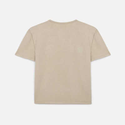 تي شيرت نسائي بتصميم جذاب بلون بني