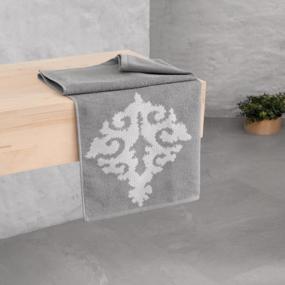 منشفة كلاسيك باللون الرمادي