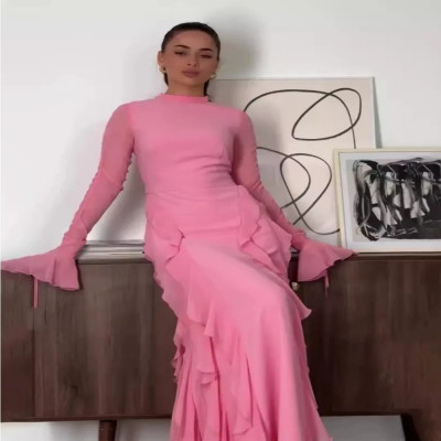 جلابية ساتان فاخرة