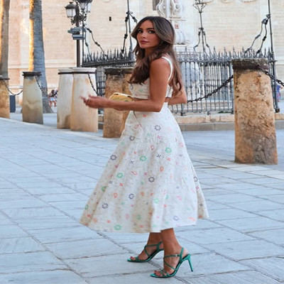 التطريز التنانير الطويلة الدعاوى النساء أنيقة فضفا...