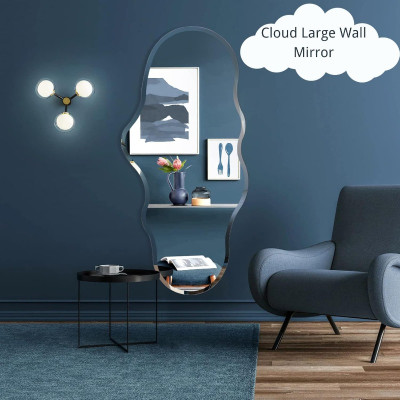 مرآة فريدة من نوعها بطول كامل مثبتة على الحائط، مر...