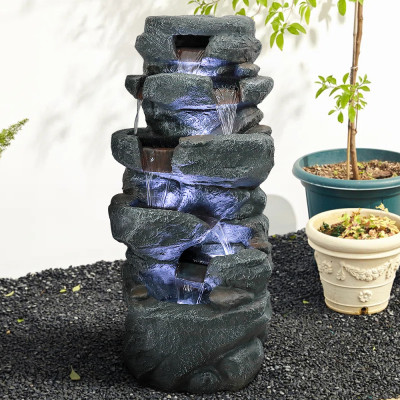 Naturefalls 40.5 "خرسانة عالية حديثة 5 - نافورة دا...